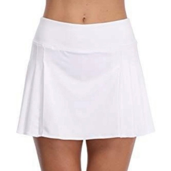 Tommy Bahama Women's White Pleated Skort Size XL Golf Quick Dry UPF 50 NWT - Picture 1 of 14